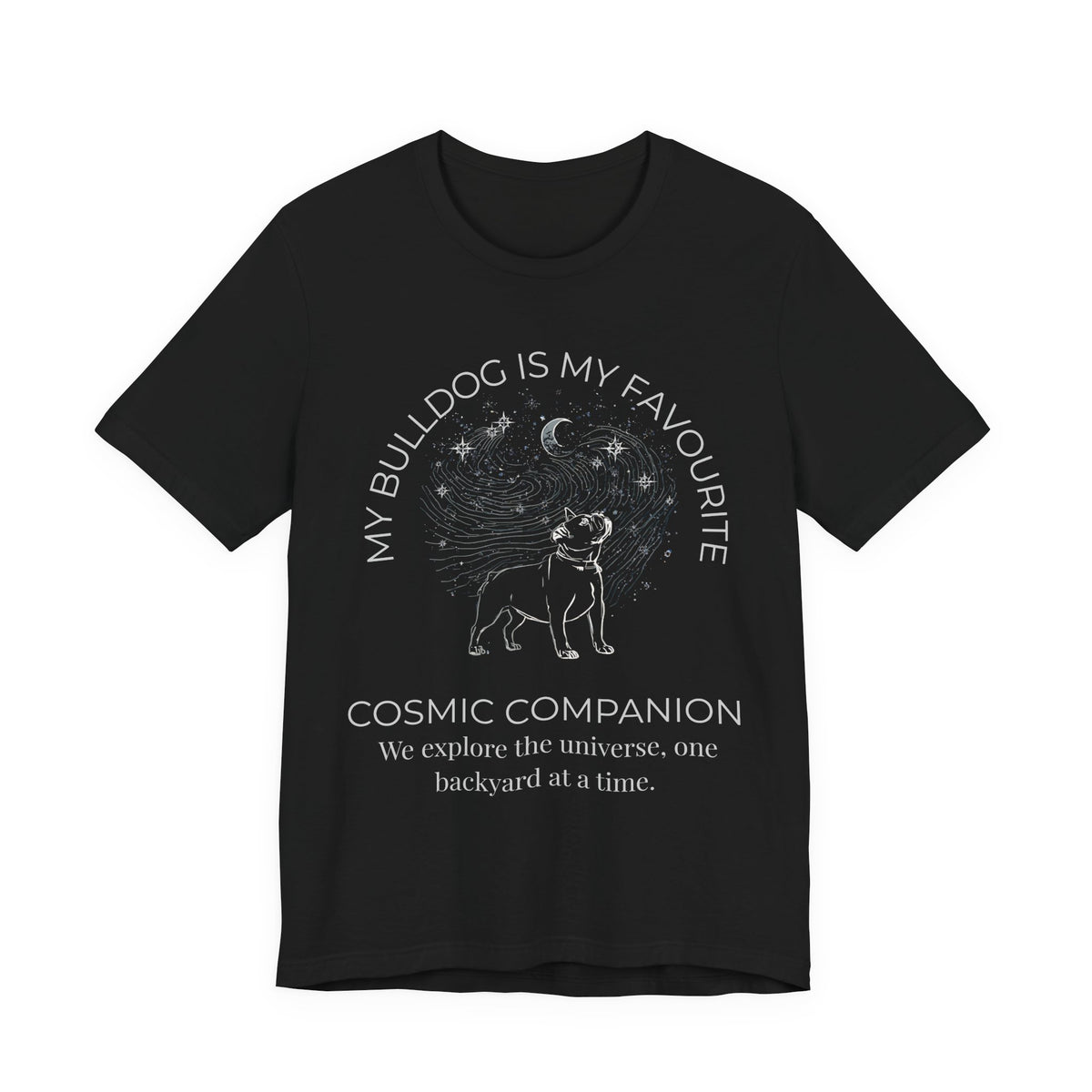 Bulldog Cosmic Companion T-Shirt colour options