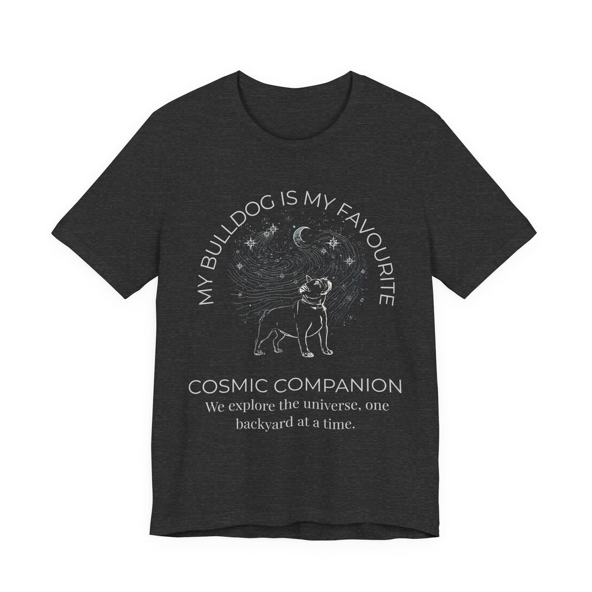 Bulldog Cosmic Companion T-Shirt dark grey heather colourway