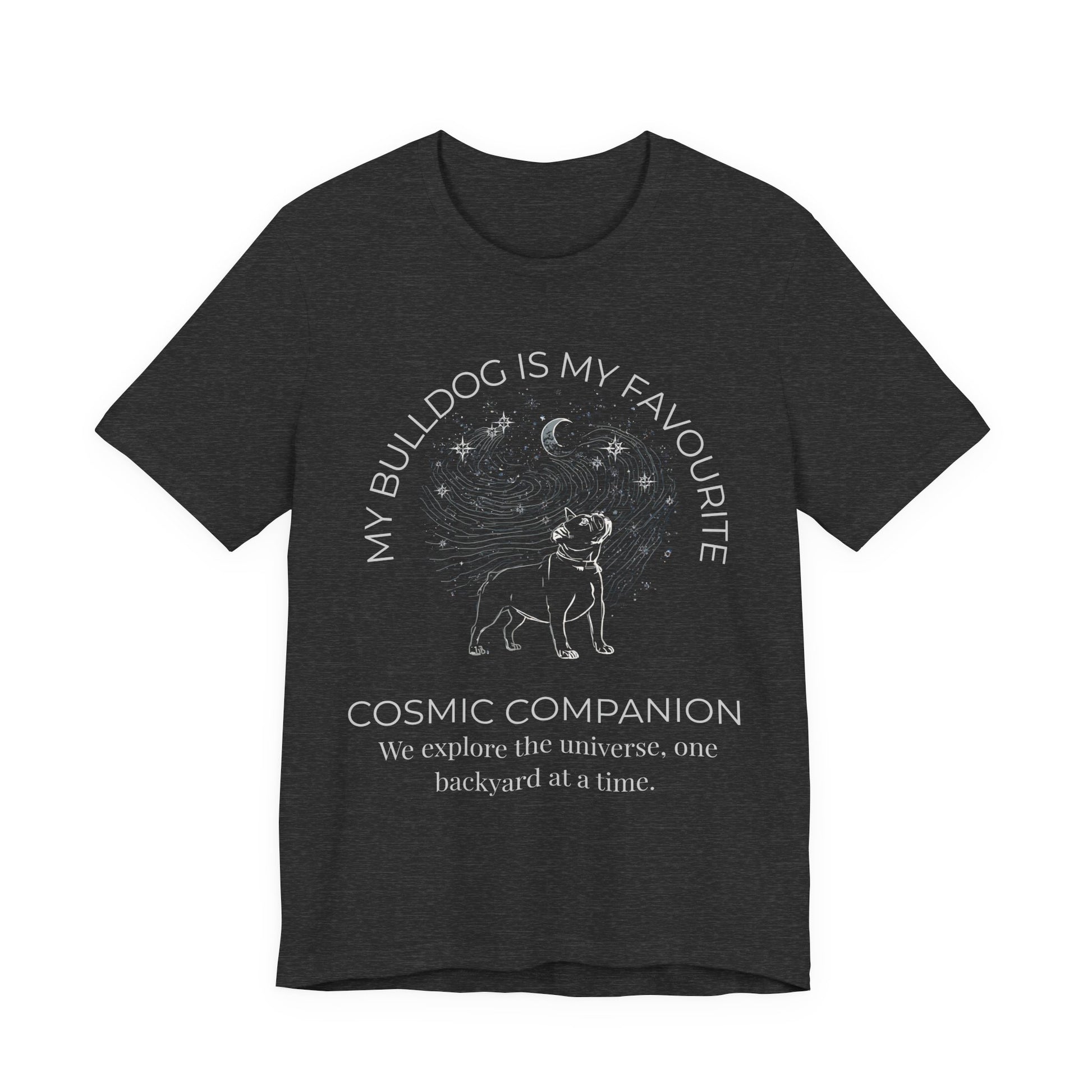 Bulldog Cosmic Companion T-Shirt dark grey heather colourway