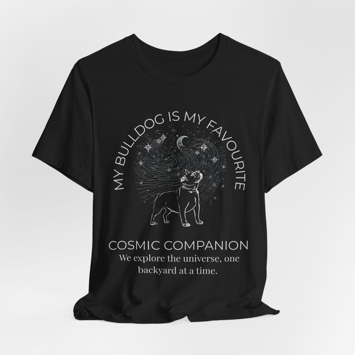 Bulldog Cosmic Companion T-Shirt fabric detail