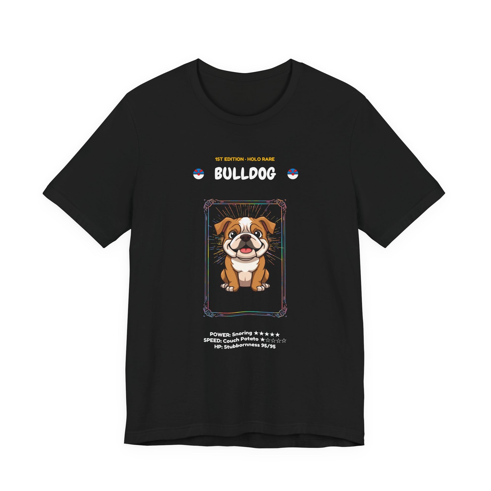 Bulldog Rookie Card T-Shirt - funny trading card style tee