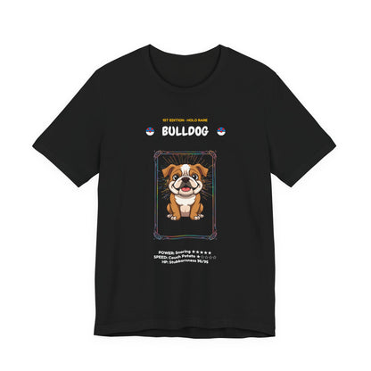 Bulldog Rookie Card T-Shirt - funny trading card style tee