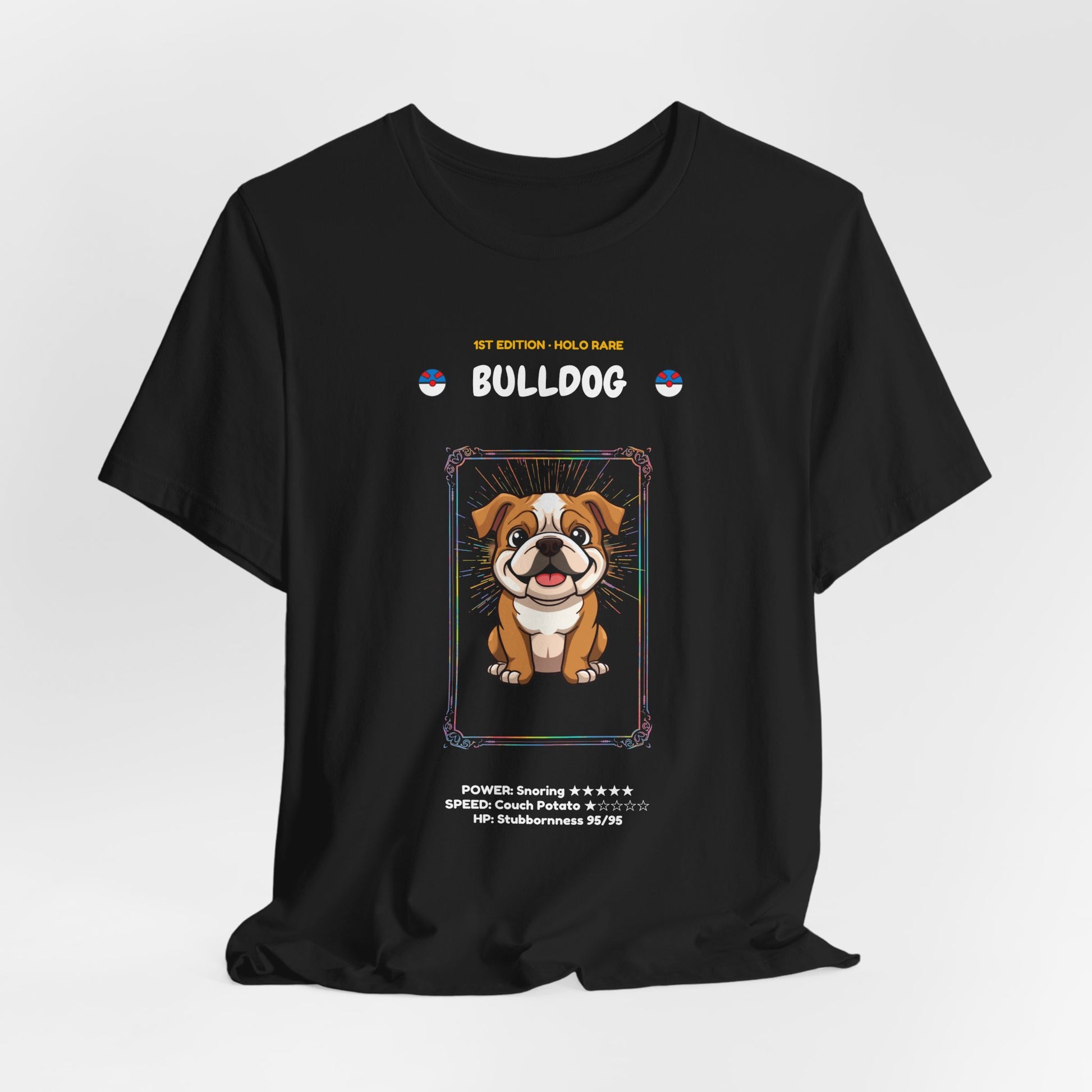 Bulldog Rookie Card T-Shirt - funny trading card style tee