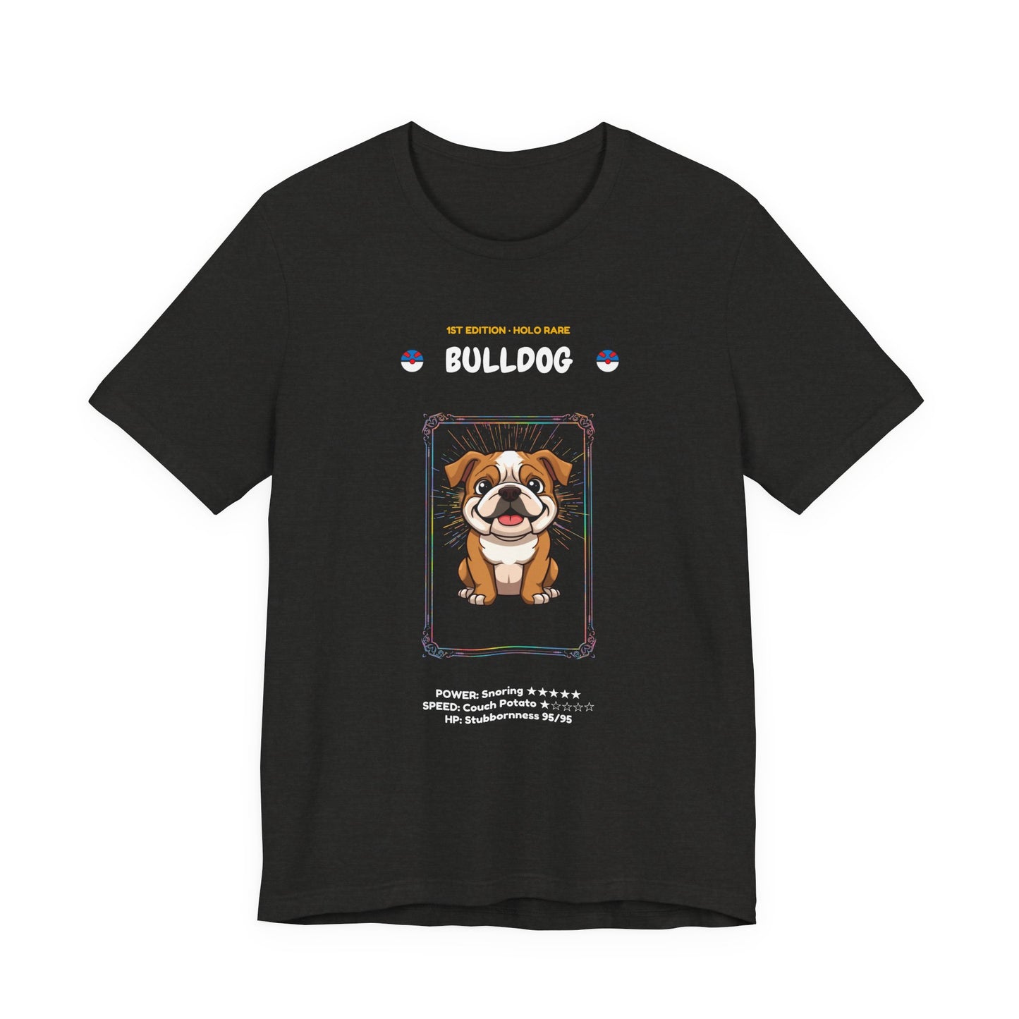 Bulldog Rookie Card T-Shirt - funny trading card style tee