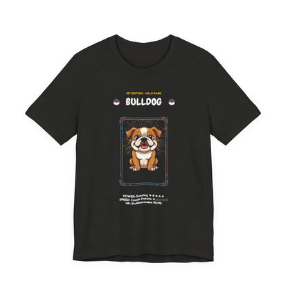 Bulldog Rookie Card T-Shirt - funny trading card style tee