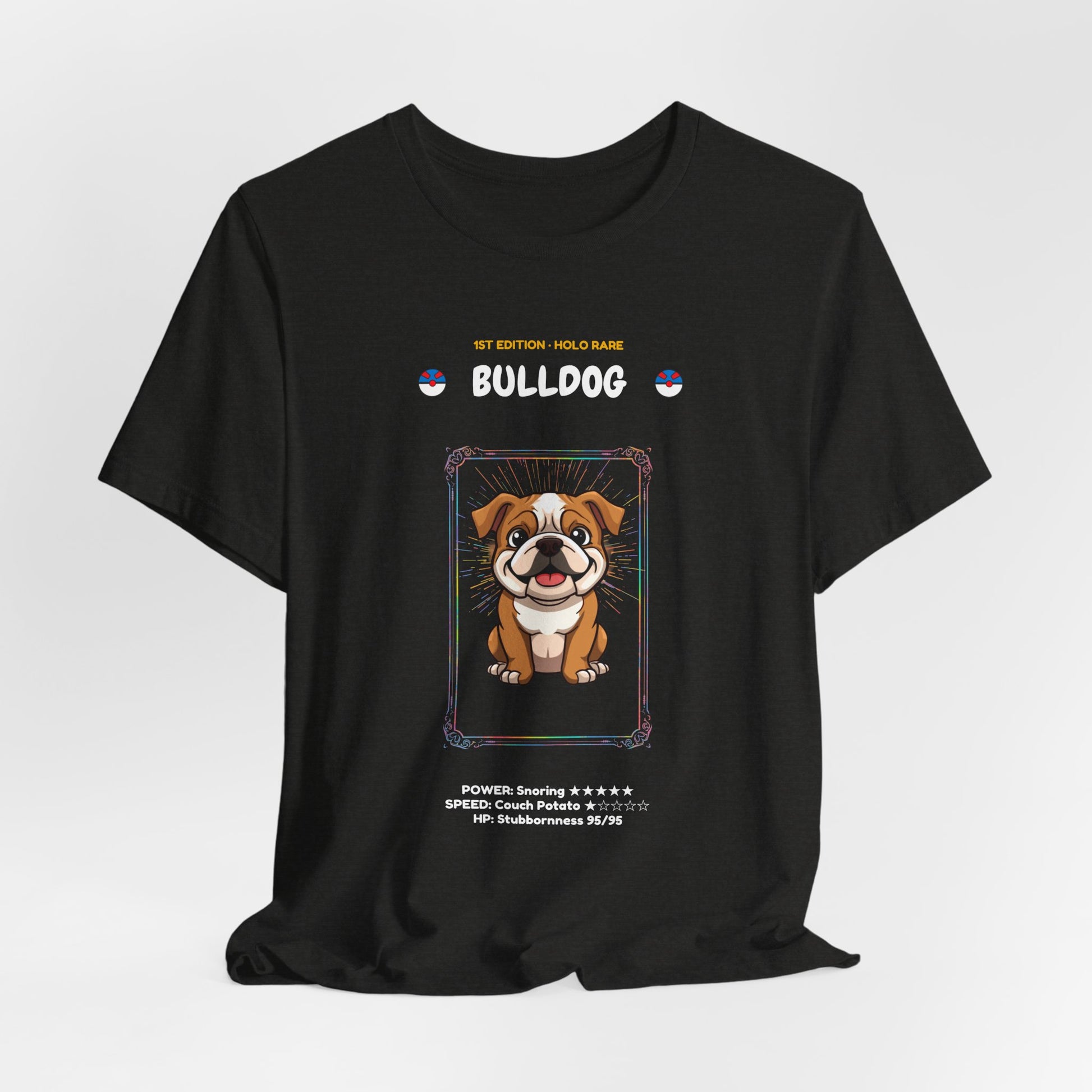 Bulldog Rookie Card T-Shirt - funny trading card style tee