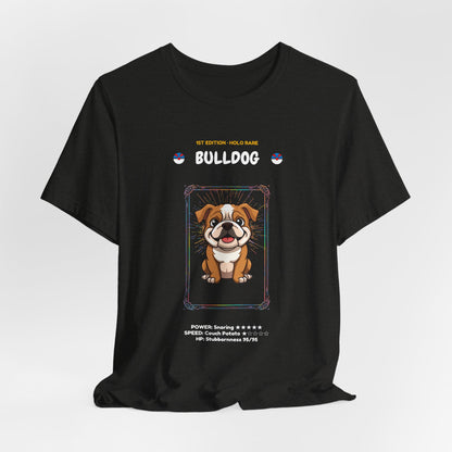 Bulldog Rookie Card T-Shirt - funny trading card style tee