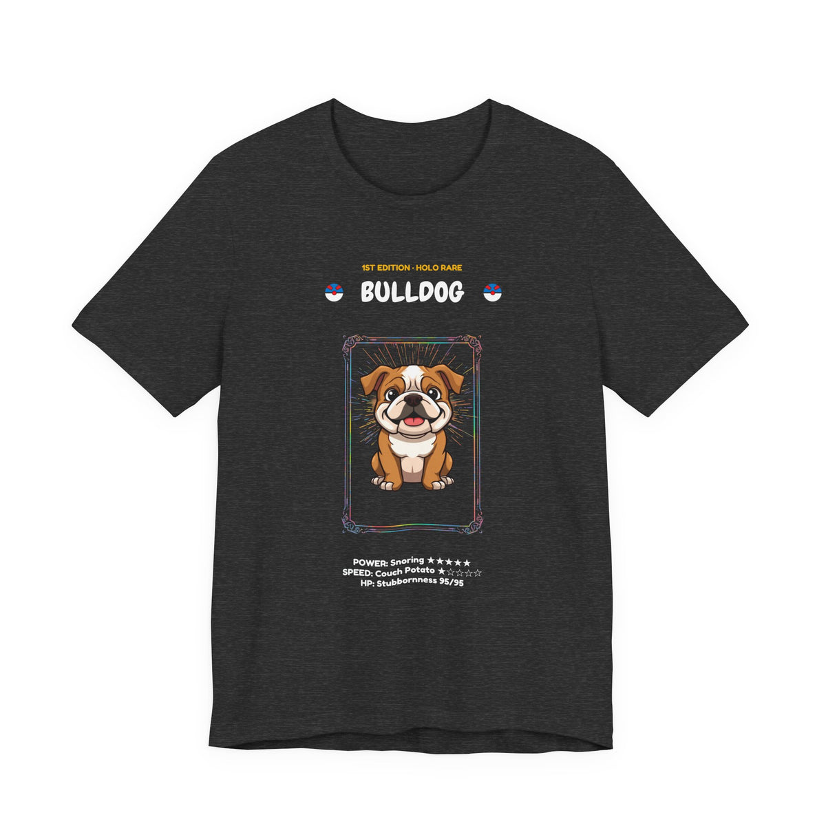 Bulldog Rookie Card T-Shirt - funny trading card style tee