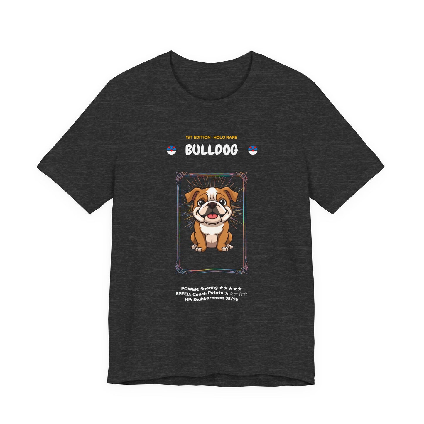 Bulldog Rookie Card T-Shirt - funny trading card style tee