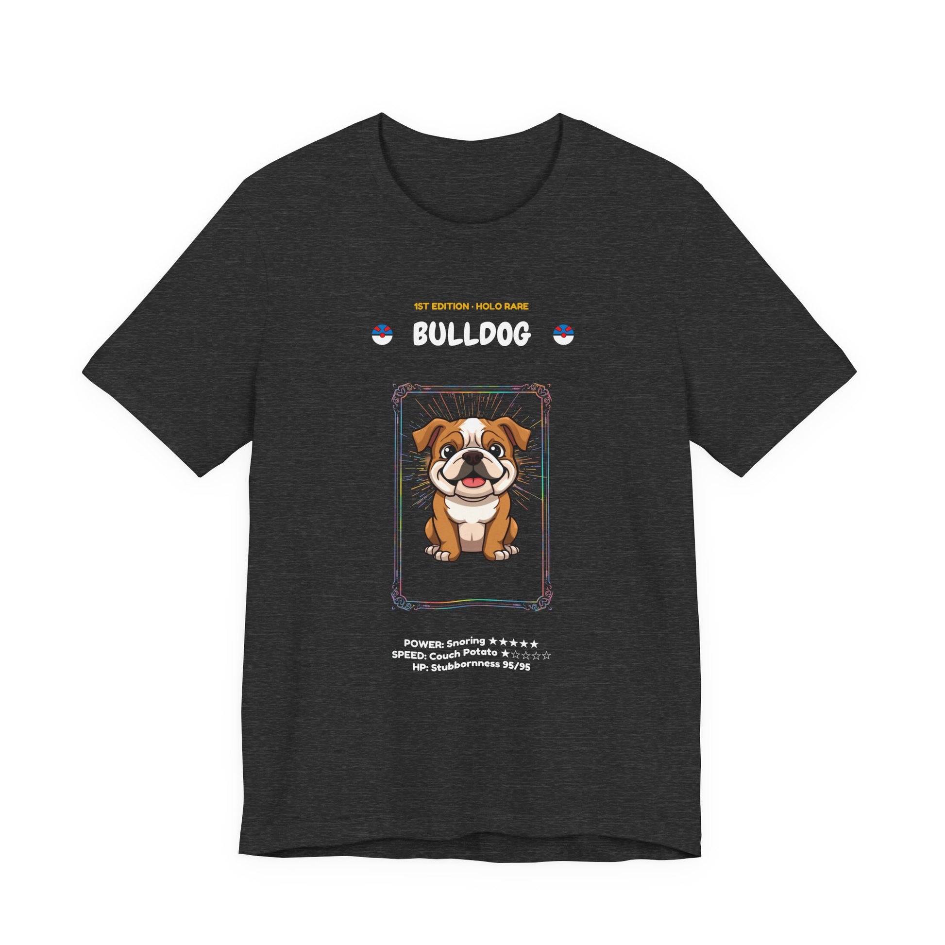 Bulldog Rookie Card T-Shirt - funny trading card style tee