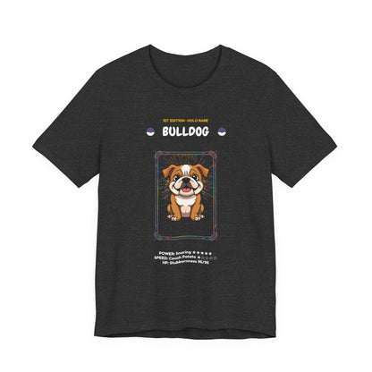 Bulldog Rookie Card T-Shirt - funny trading card style tee