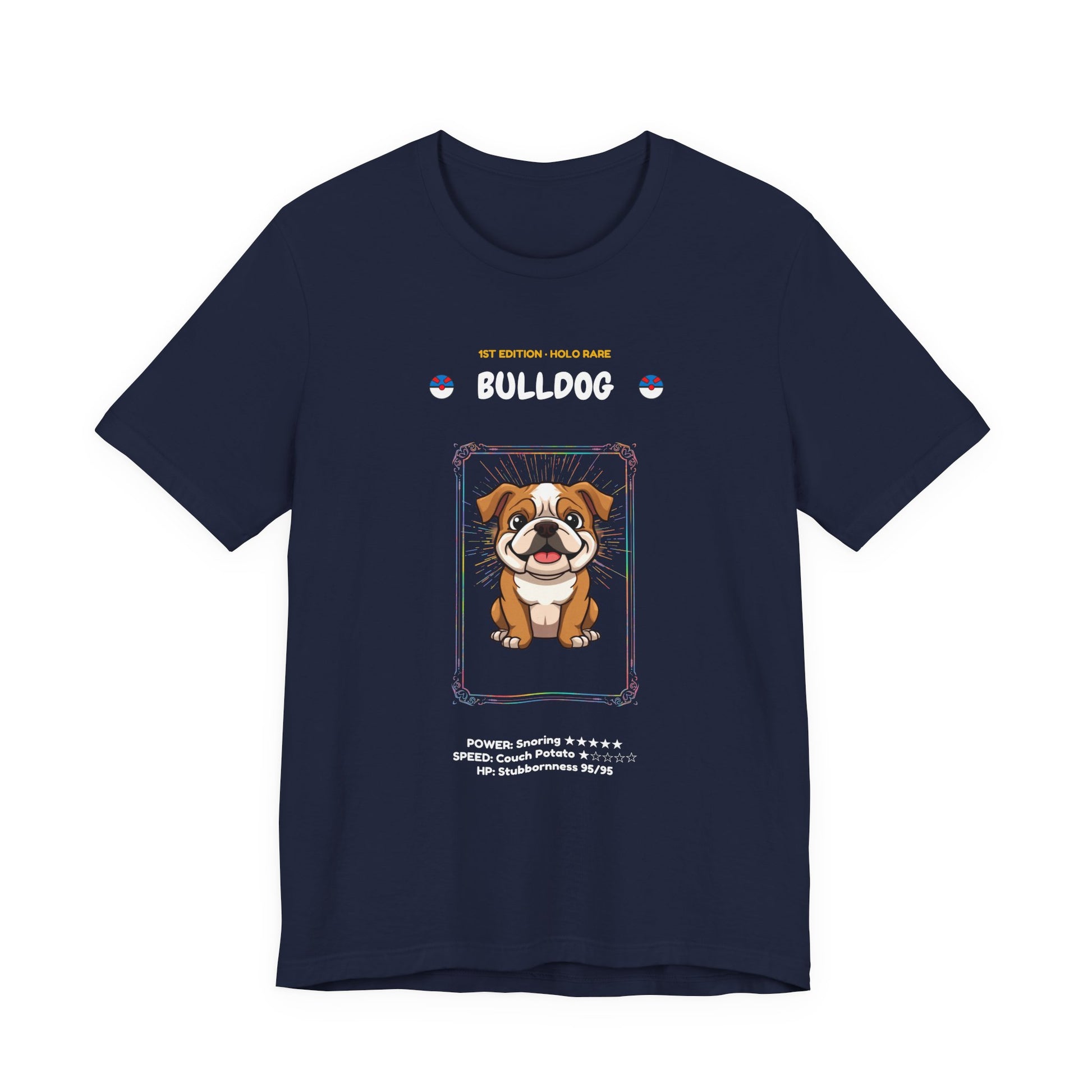 Bulldog Rookie Card T-Shirt - funny trading card style tee