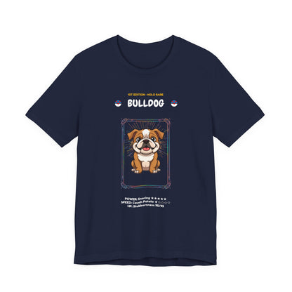 Bulldog Rookie Card T-Shirt - funny trading card style tee