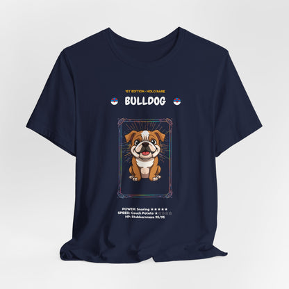 Bulldog Rookie Card T-Shirt - funny trading card style tee