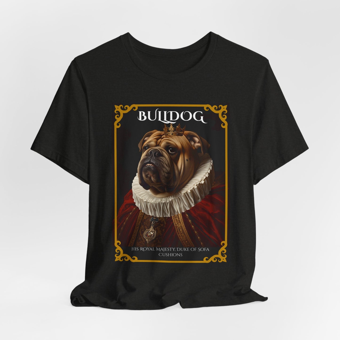 Lifestyle photo of the Bulldog Royal Portrait tee