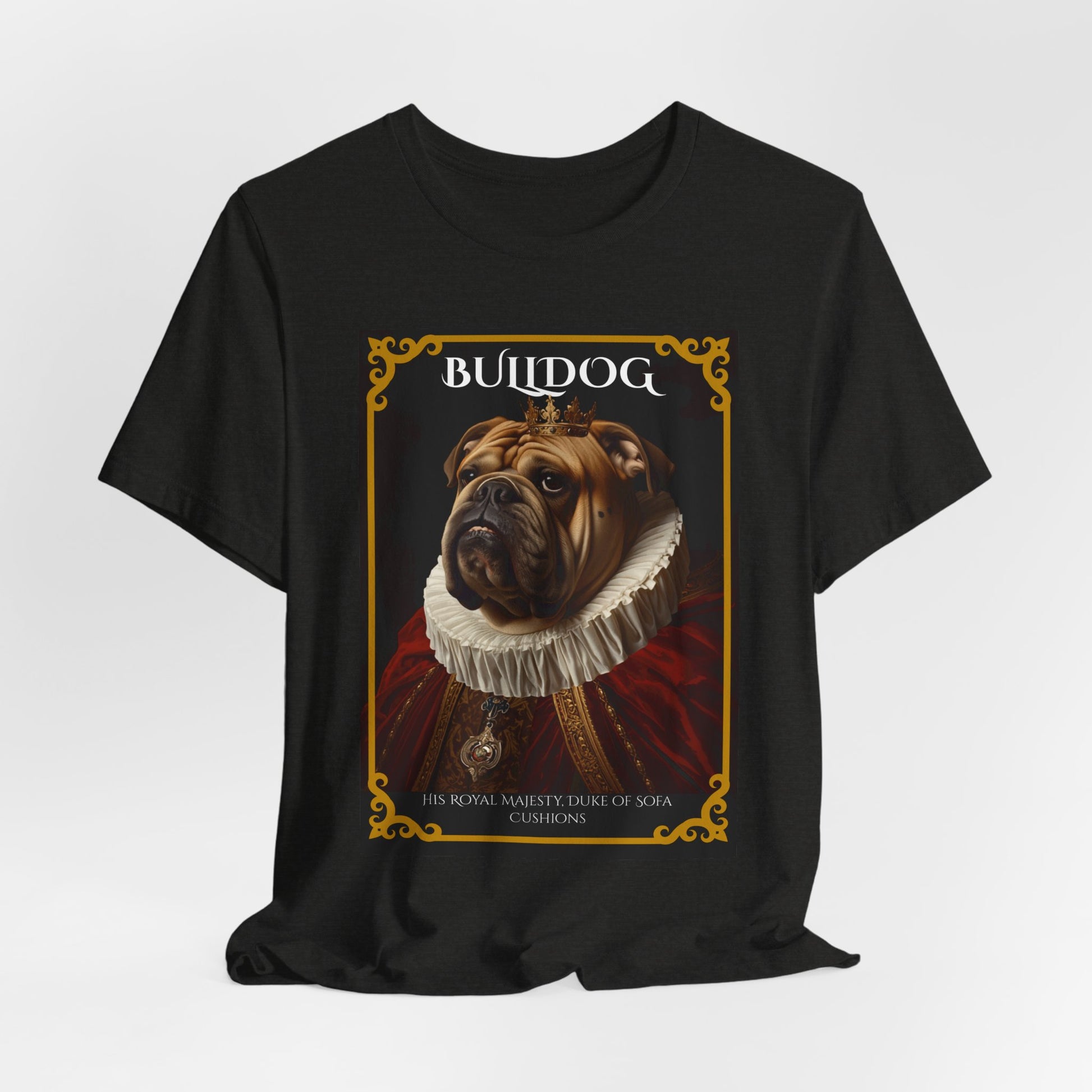 Lifestyle photo of the Bulldog Royal Portrait tee