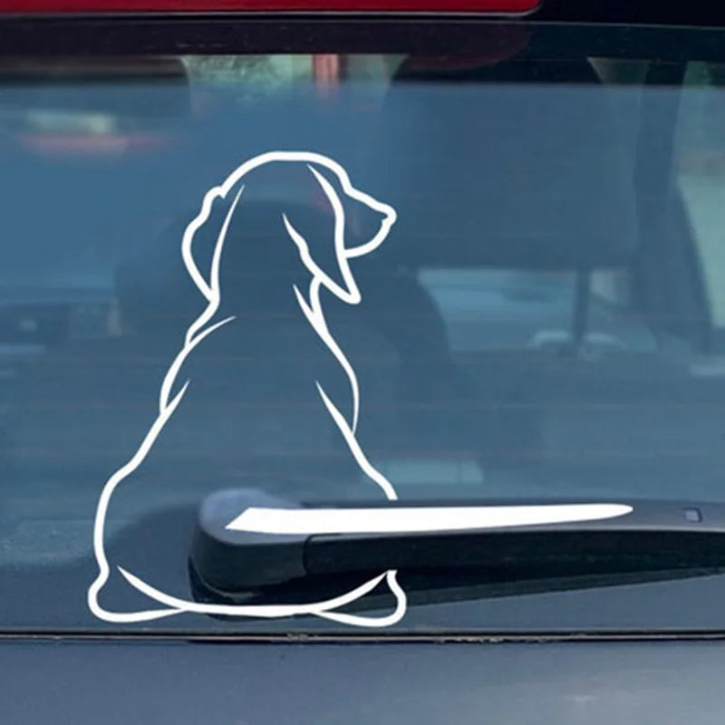 Puppy Dog Car Rear Windshield Wiper Decor - Sniff Waggle And Walk
