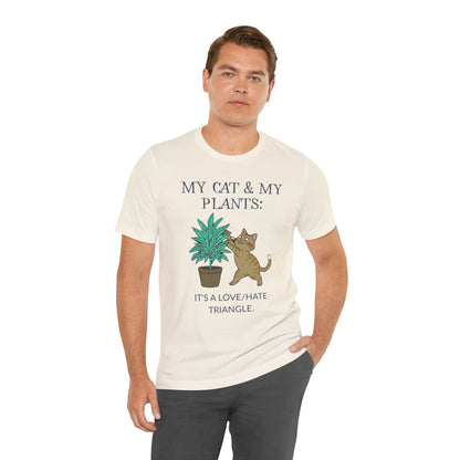 Cat & Plant T-Shirt colour options