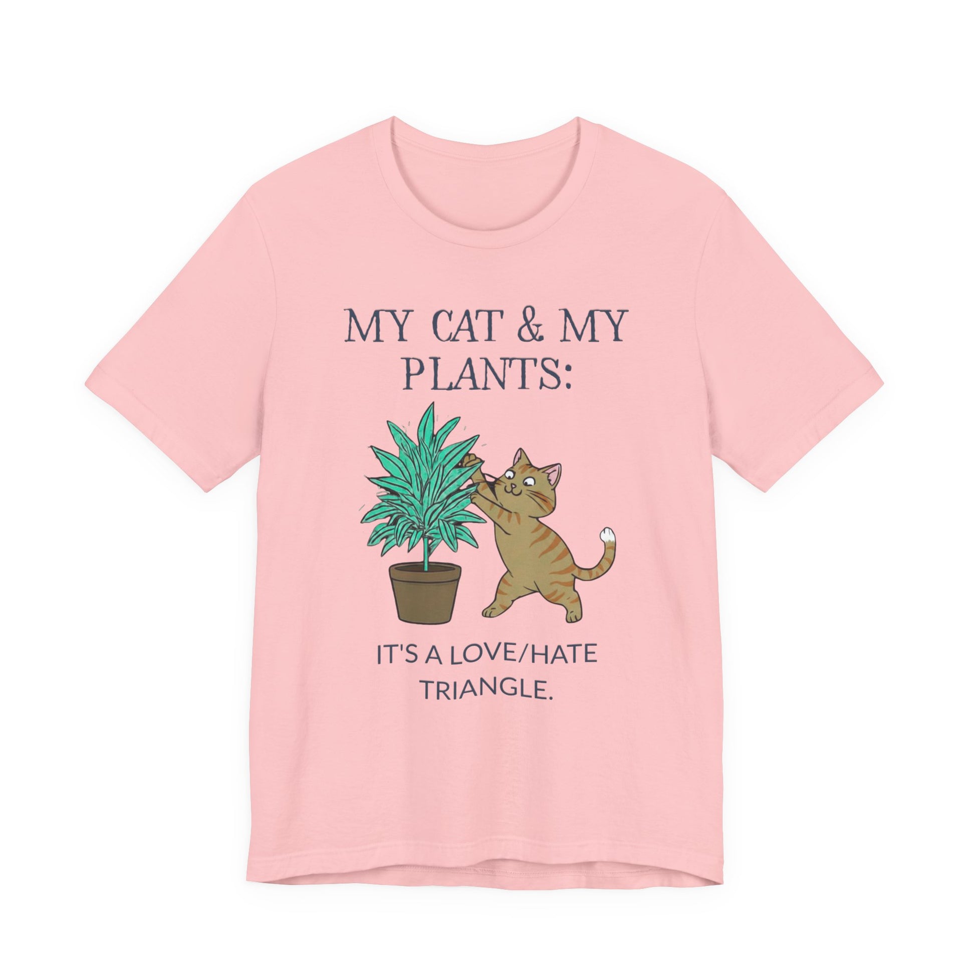Cat & Plant T-Shirt full design view