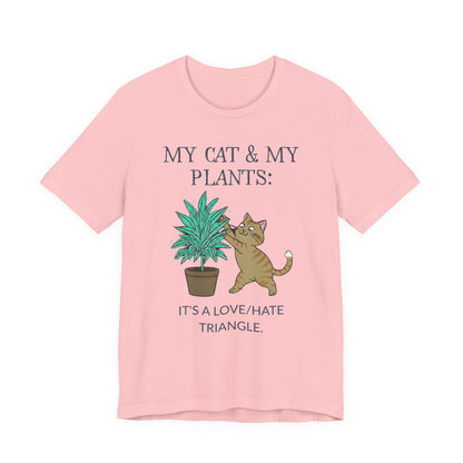 Cat & Plant T-Shirt full design view