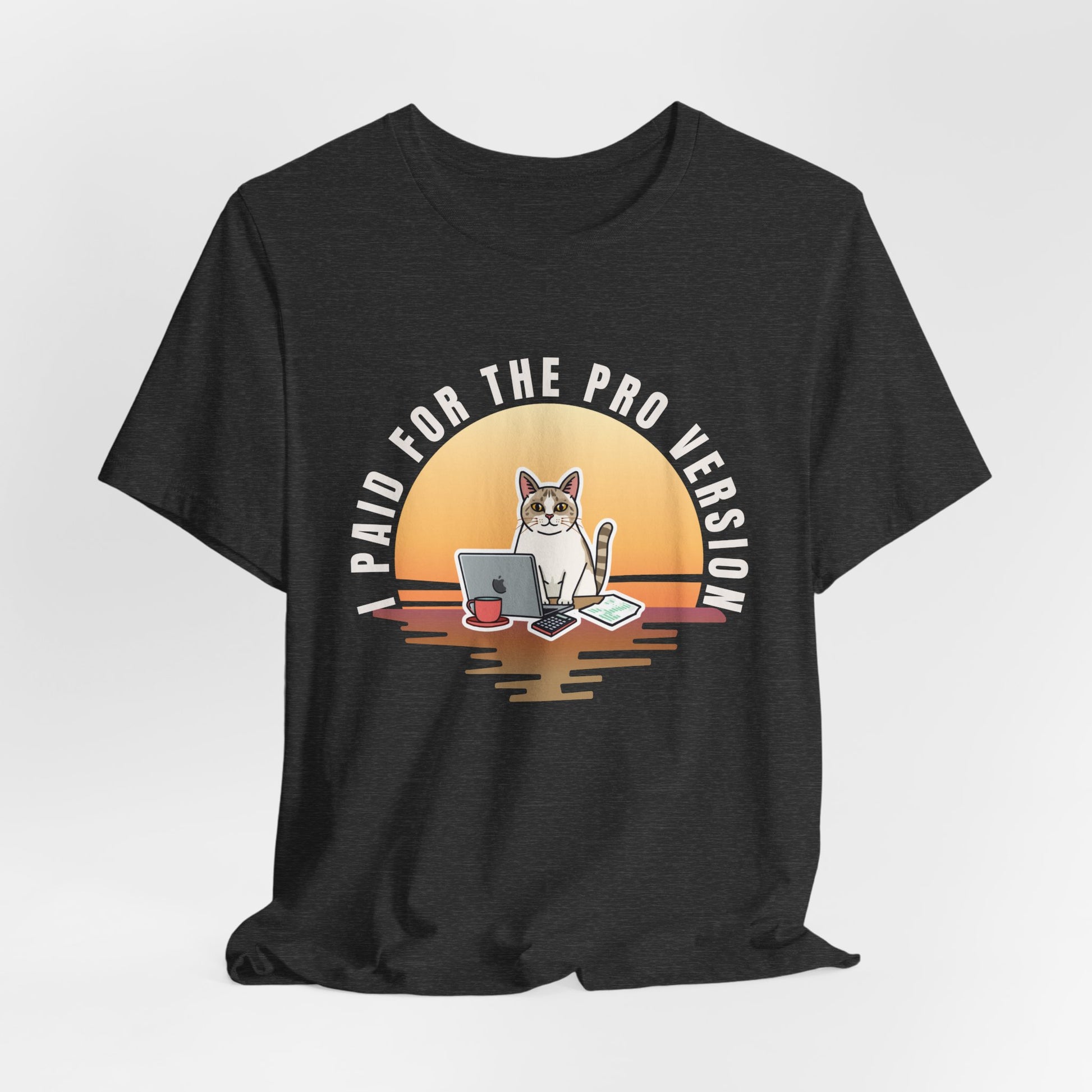 Cat Remote Worker t-shirt — everyday style photo
