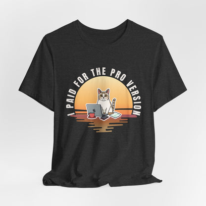 Cat Remote Worker t-shirt — everyday style photo