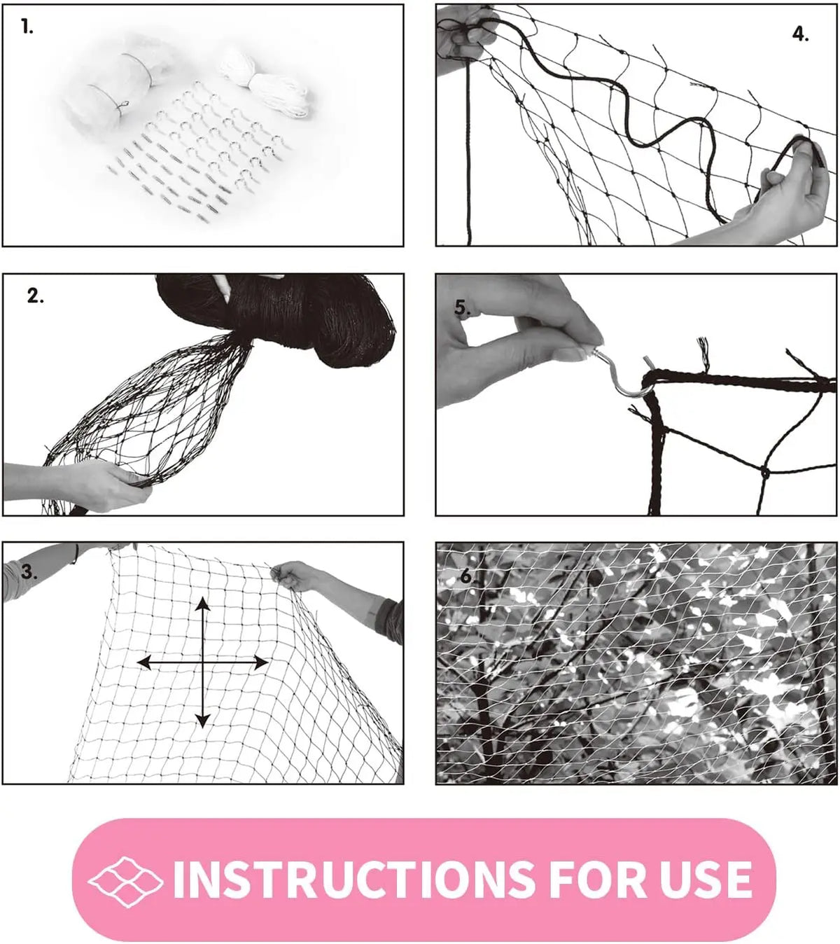 Six-step guide to fitting a cat safety net with hooks and rope