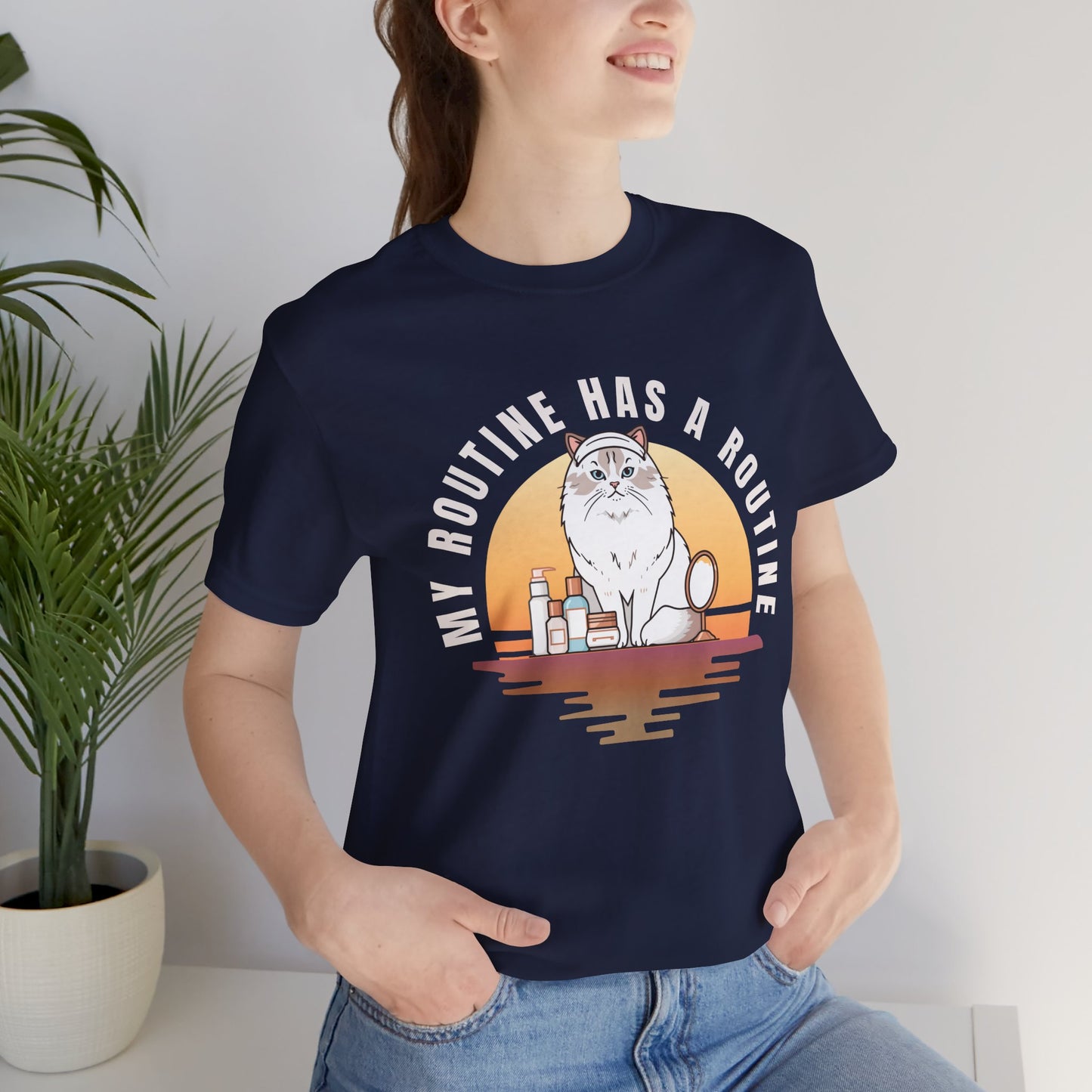 Cat Skincare t-shirt — Black colour option