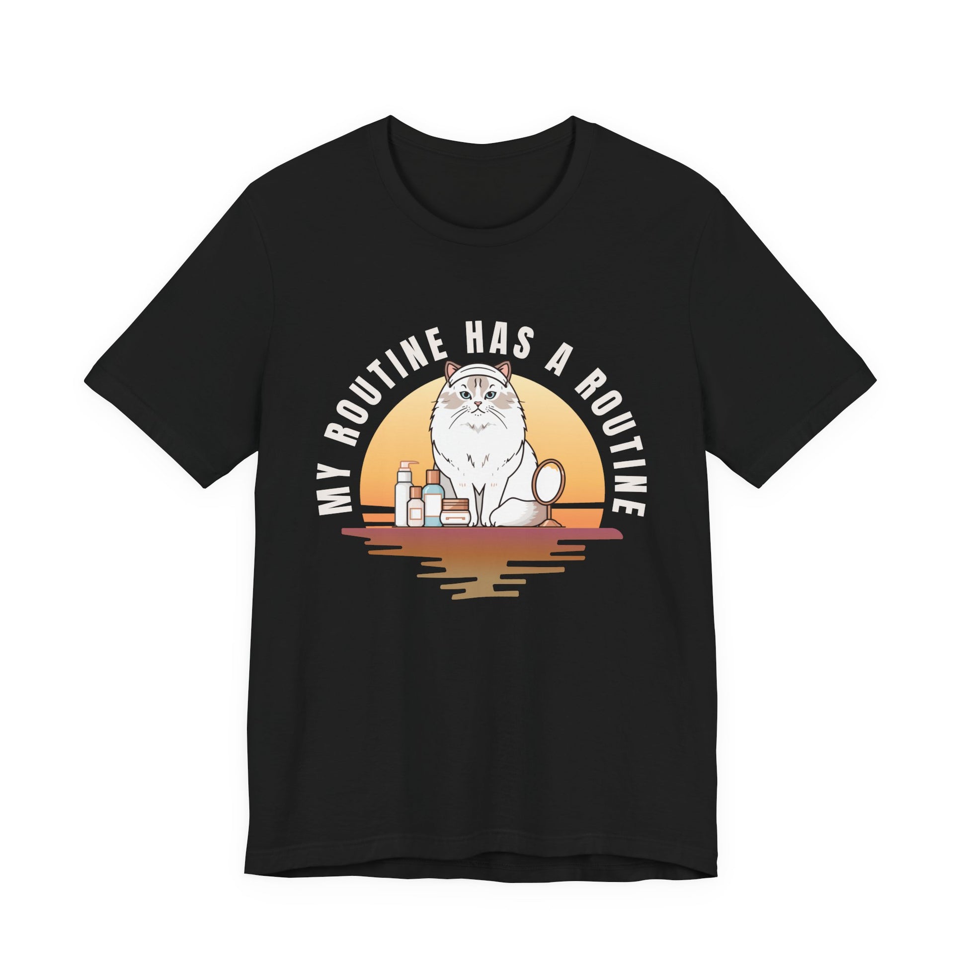 Cat Skincare t-shirt — Navy colour option
