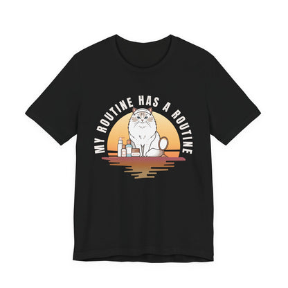 Cat Skincare t-shirt — Navy colour option