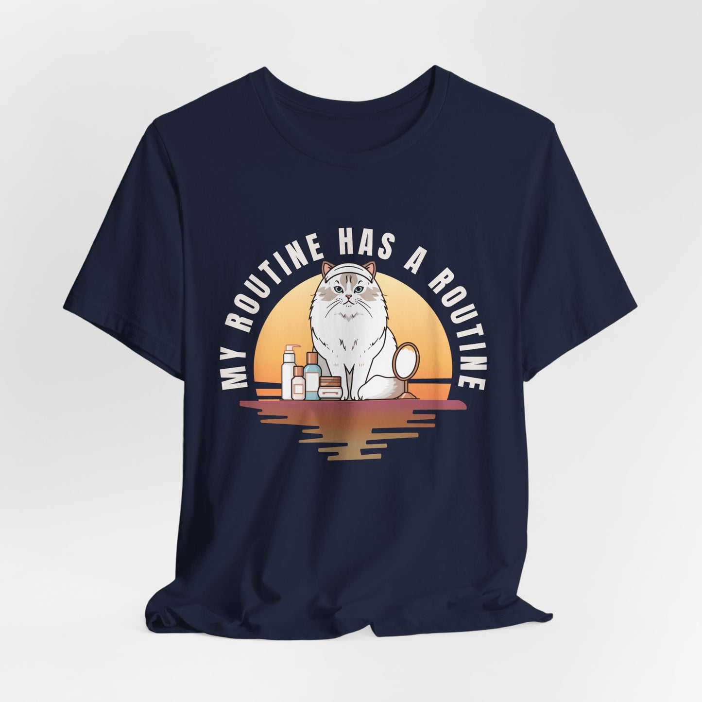 Cat Skincare t-shirt — model pose three