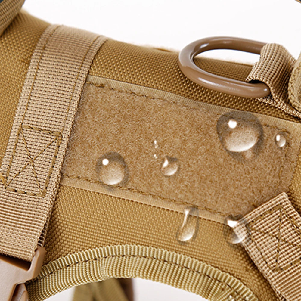 Close-up of water-resistant nylon fabric on a cat harness