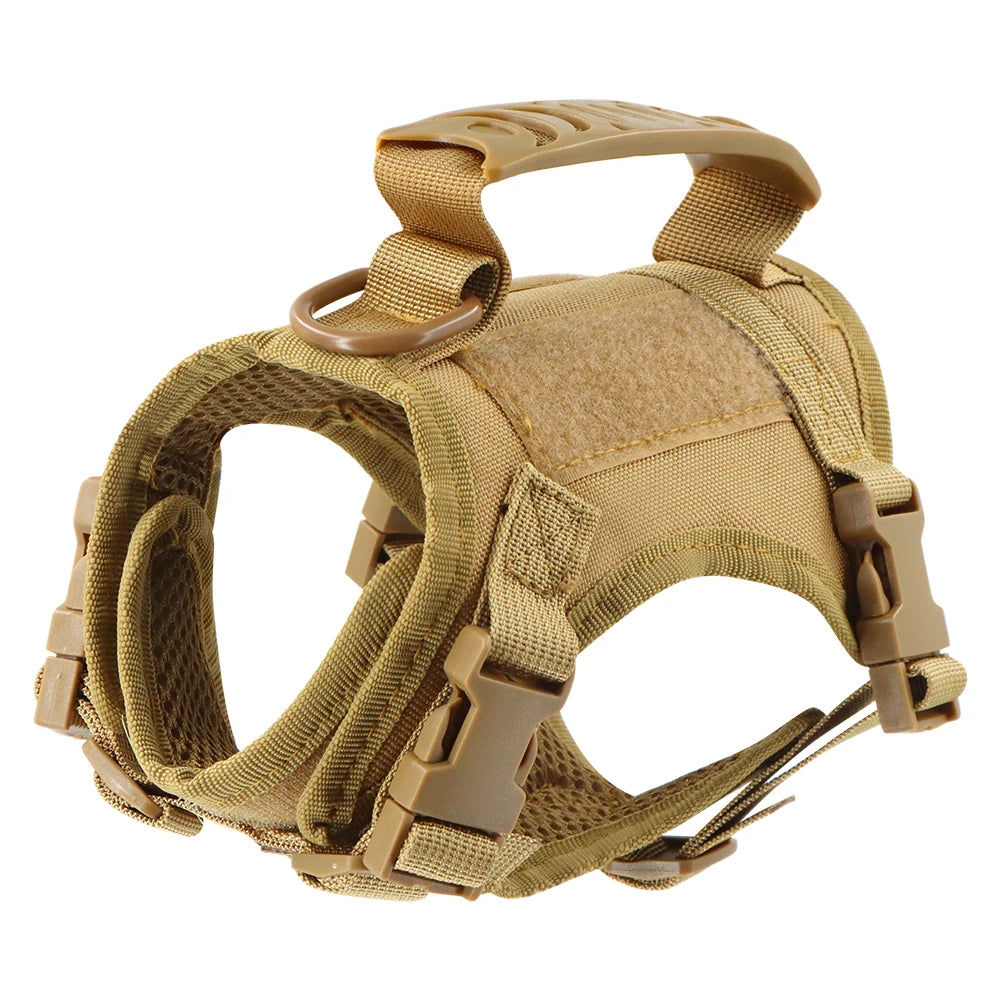 Tan tactical cat harness vest