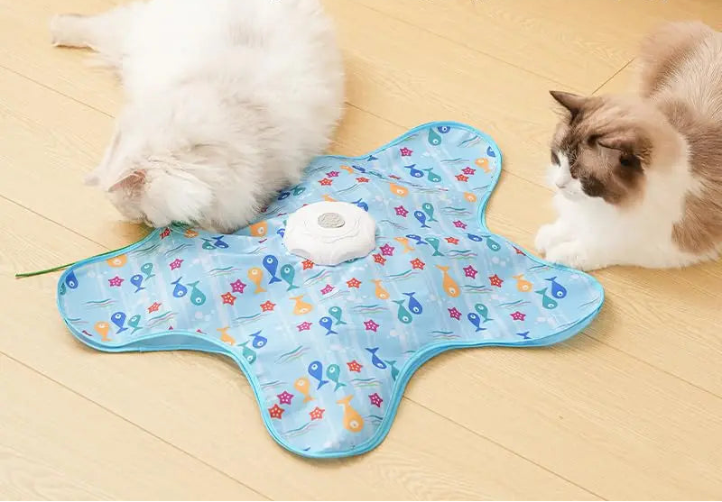 interactive cat toy with slow fast and dynamic speed modes