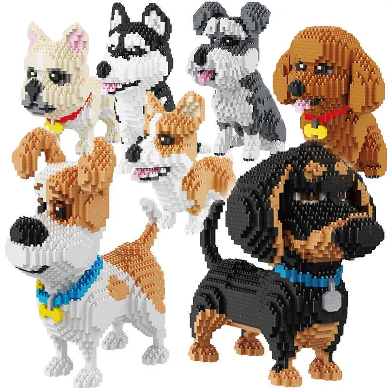cat and dog Animal Building Blocks - Sniff Waggle And Walk