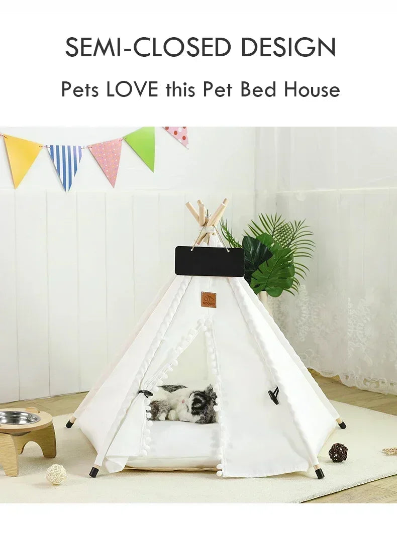 cat bed semi closed design info