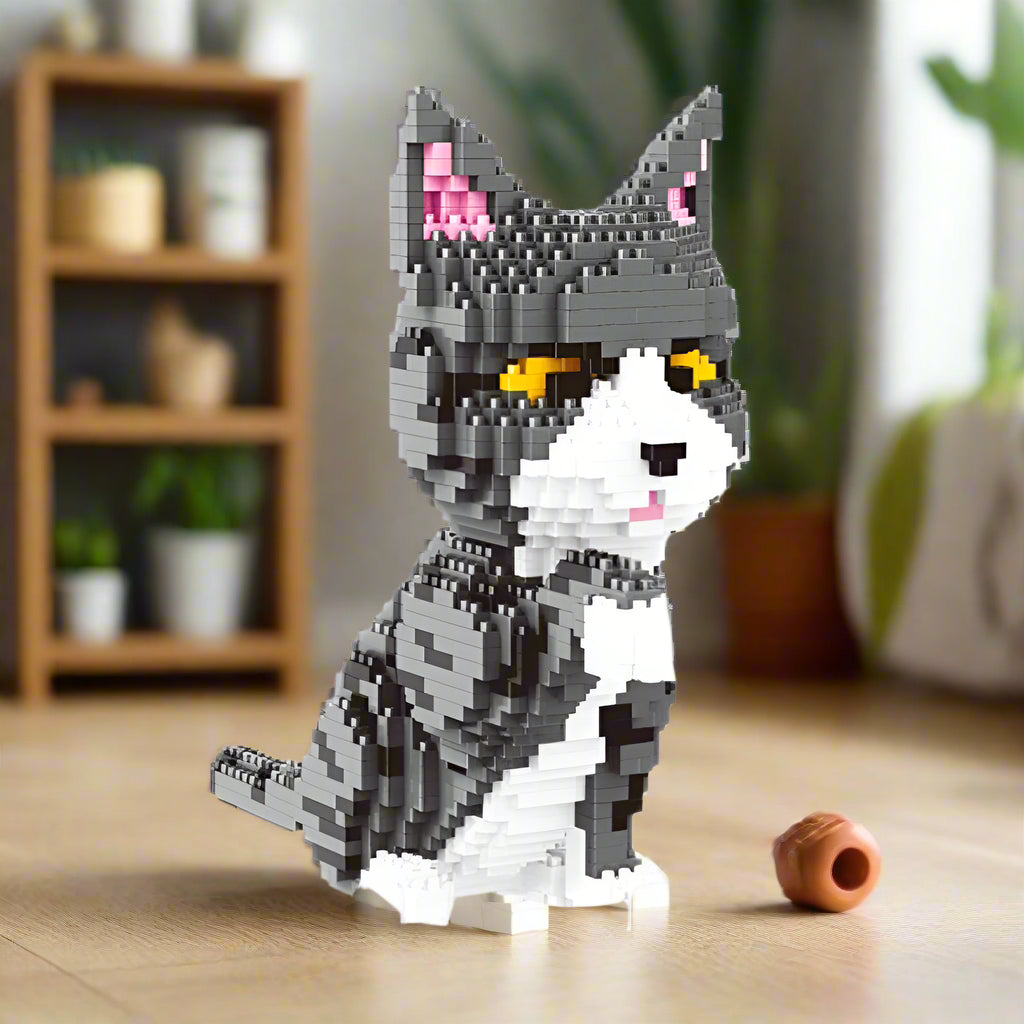 like lego building blocks cat Animal  - Sniff Waggle And Walk