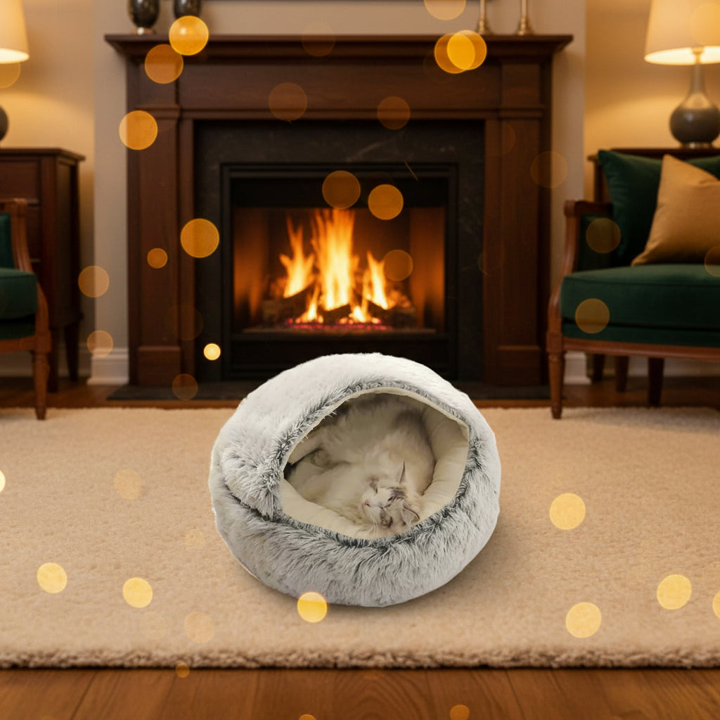  Round Comfy Pet Bed. - Sniff Waggle And Walk