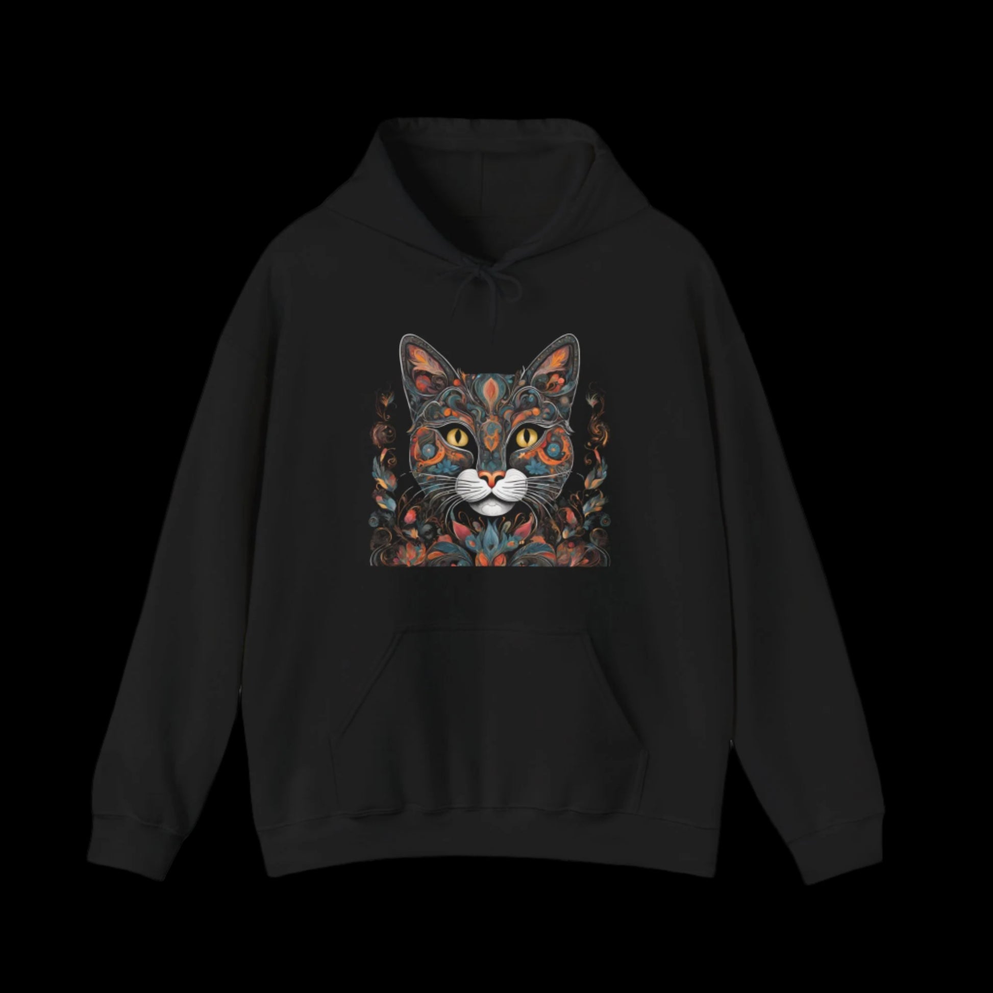 cat hoodie cat lovers clothes pussy clothes black