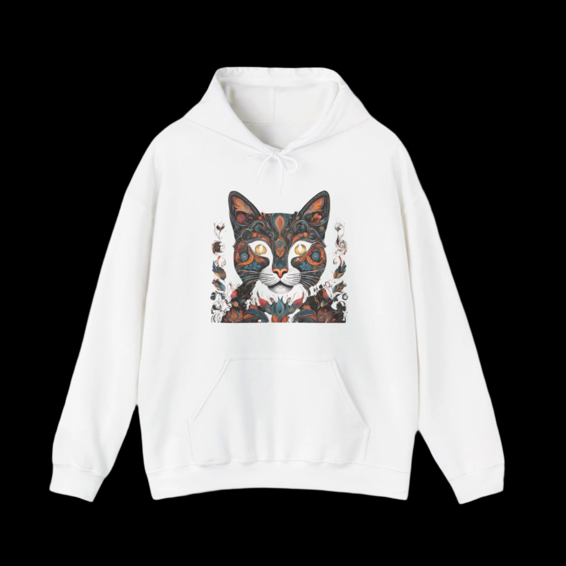 cat hoodie cat lovers clothes pussy clothes white