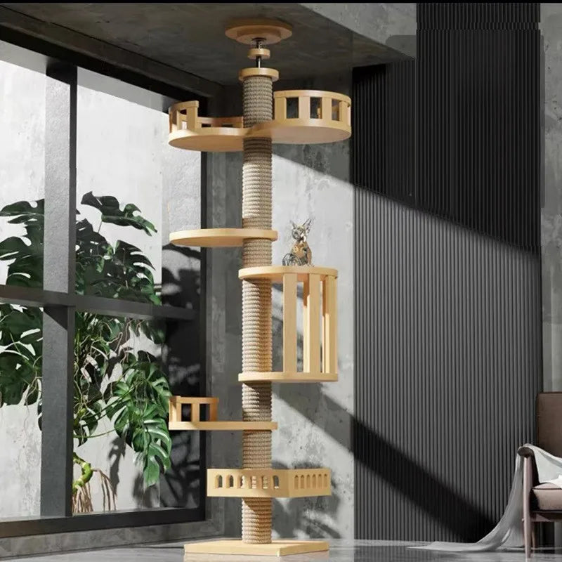 flaw to ceiling cat tower