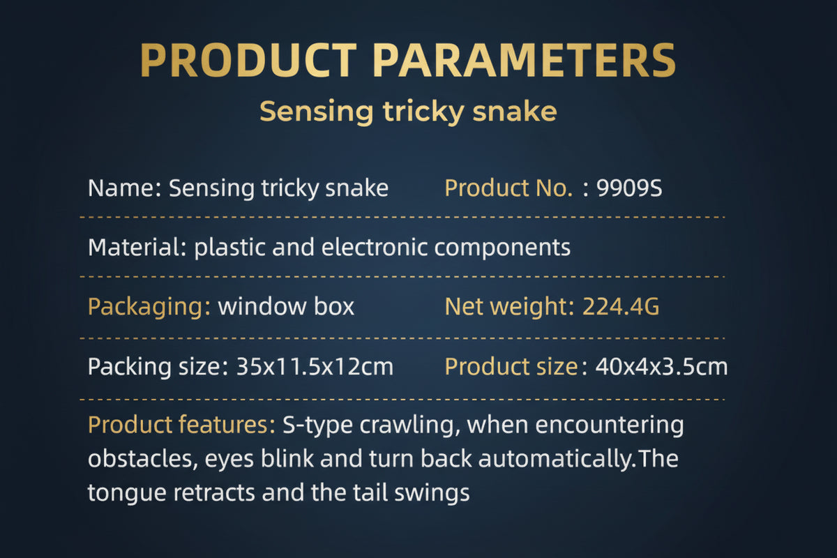 cat toy snake parameters