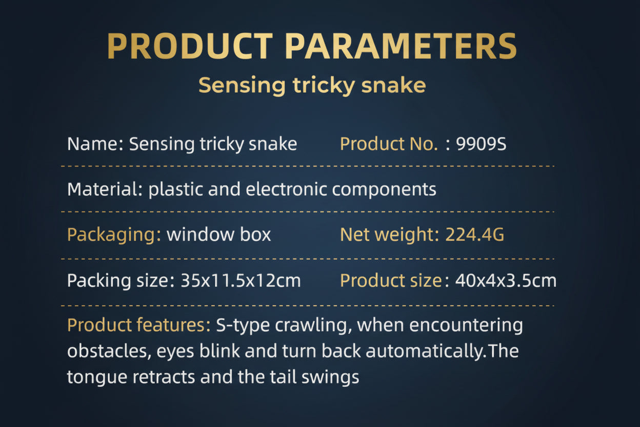 cat toy snake parameters