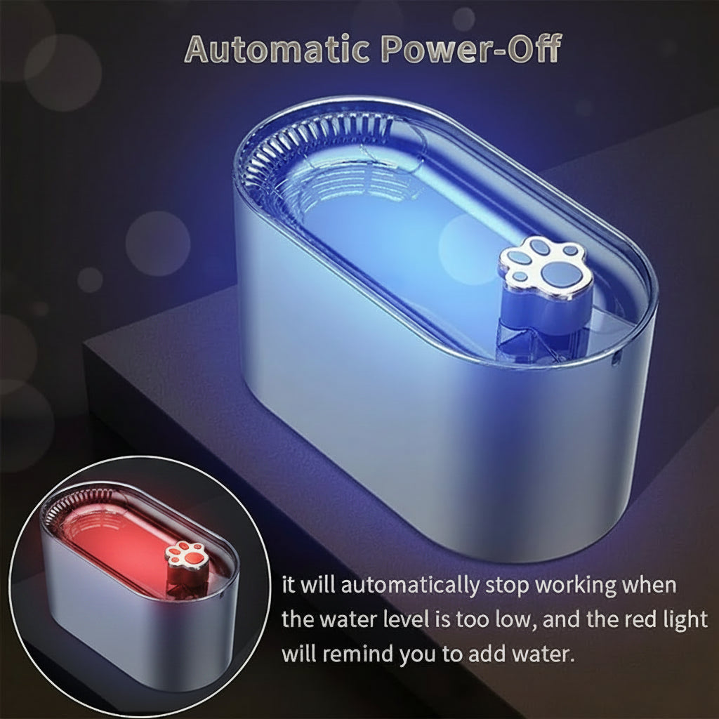 cat and dogs AutoFlow Pet Fountain - Sniff Waggle And Walk