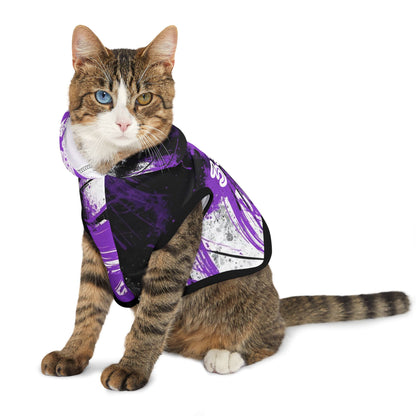 cat wearing 333 angel number hoodie 