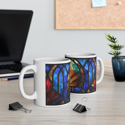 German Shepherd ceramic coffee mug, 11oz and 15oz cathedral glass GSD gift - view 8