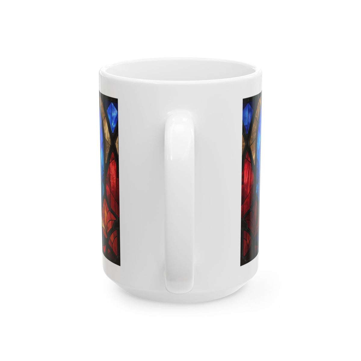 German Shepherd ceramic coffee mug, 11oz and 15oz cathedral glass GSD gift - view 15