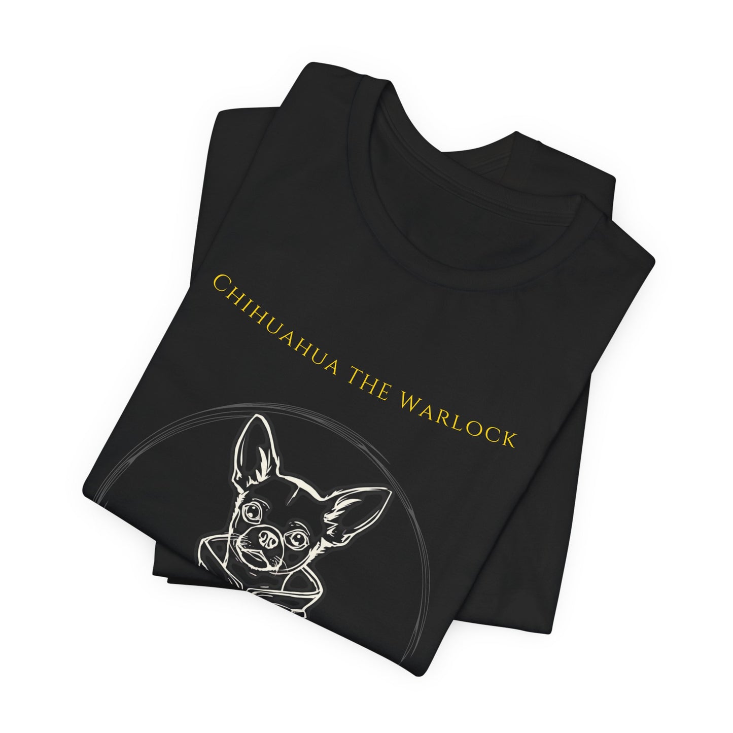 Chihuahua The Warlock T-Shirt fabric detail