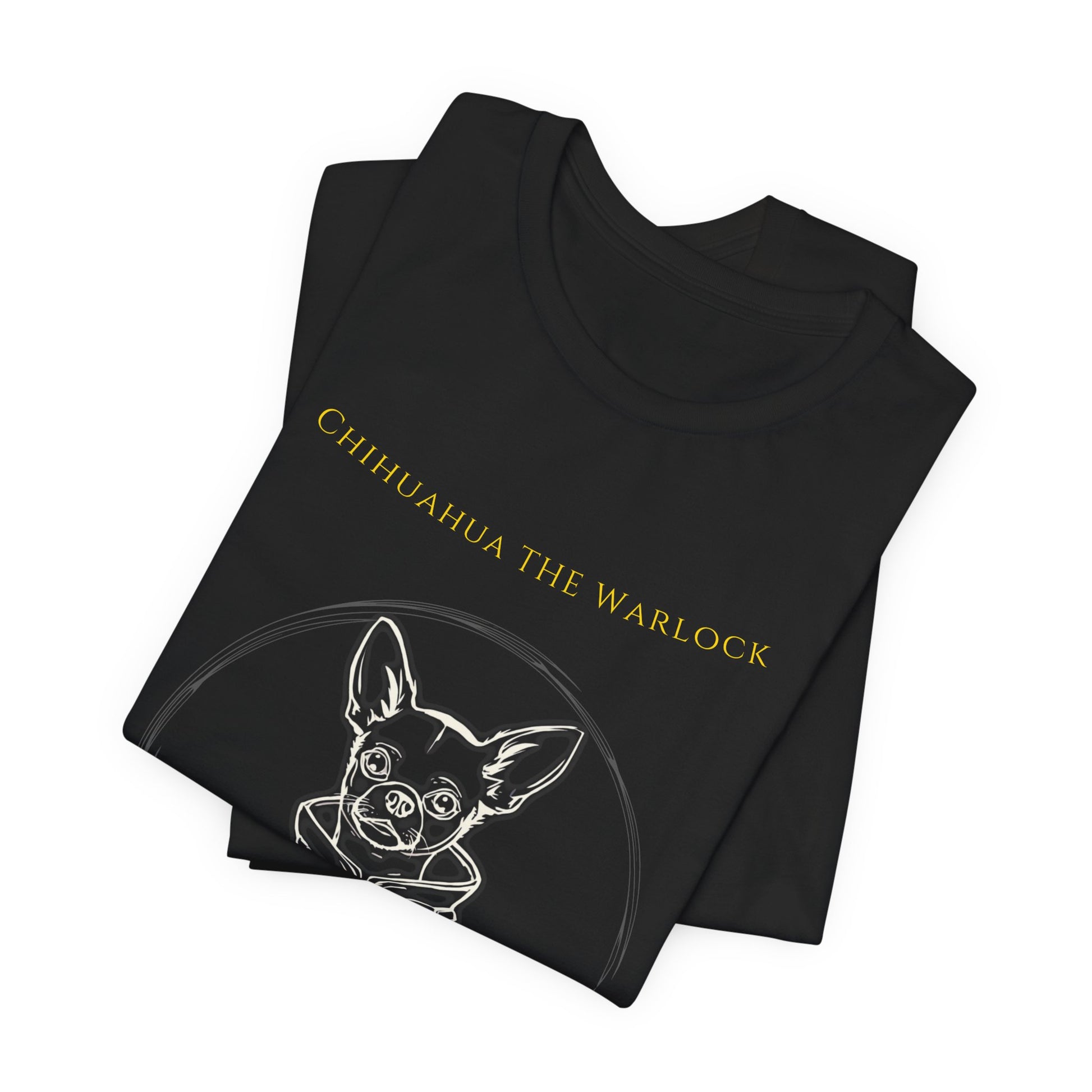 Chihuahua The Warlock T-Shirt fabric detail