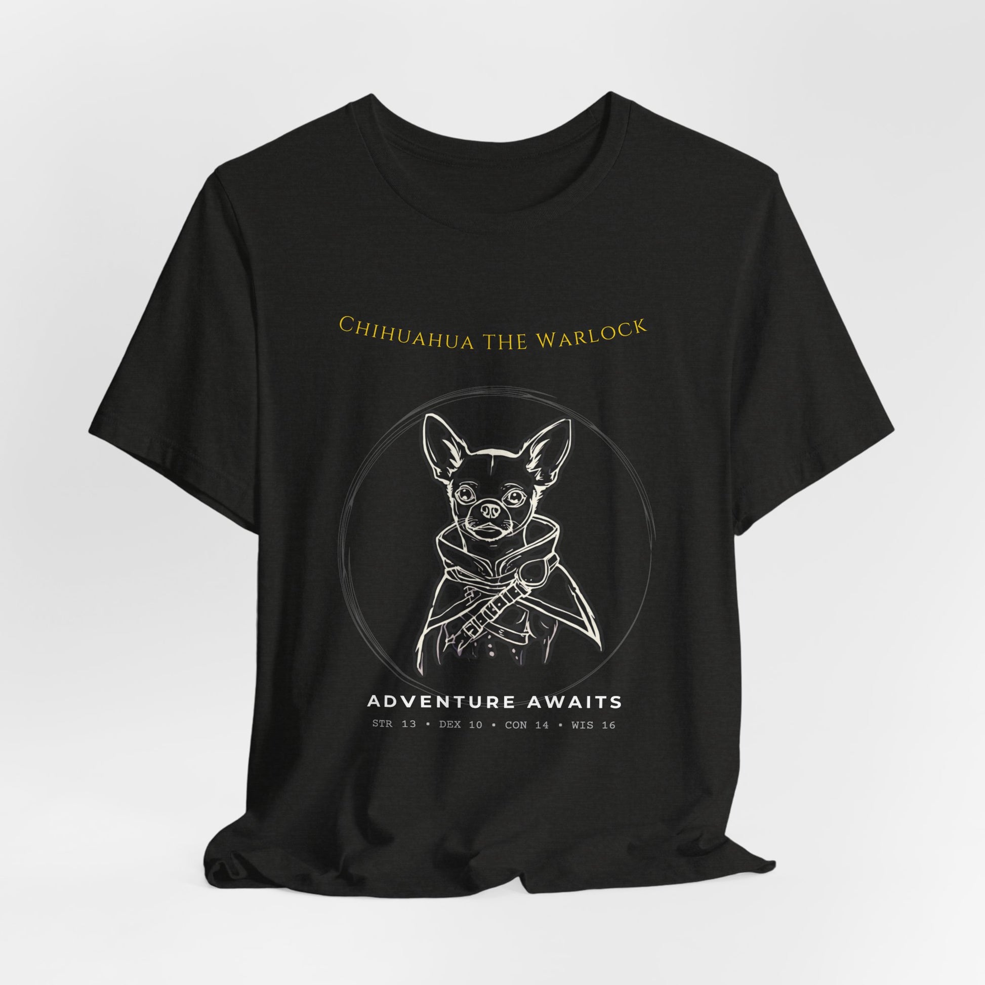 Chihuahua The Warlock T-Shirt flat lay
